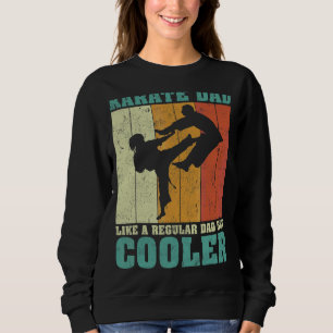 Sudadera Los Hombres Vintage Retro Karate Papá Como Un Padr
