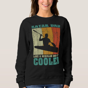 Sudadera Los Hombres Vintage Retro Kayak Papá Como Un Padre