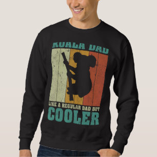 Sudadera Los Hombres Vintage Retro Koala Papá Como Un Padre