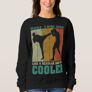 Sudadera Los Hombres Vintage Retro Muay Thai Dad Como Un Dí