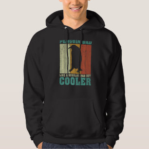 Sudadera Los Hombres Vintage Retro Pingüino Papá Como Un Pa