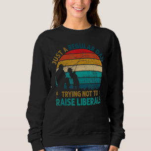 Sudadera Los Hombres Vintage Un Padre Regular Intenta No Le