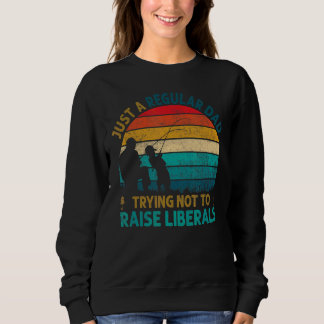 Sudadera Los Hombres Vintage Un Padre Regular Intenta No Le