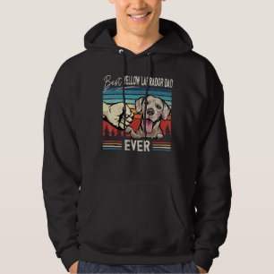 Sudadera Los Hombres Vintan El Mejor Amarillo Labrador Papá