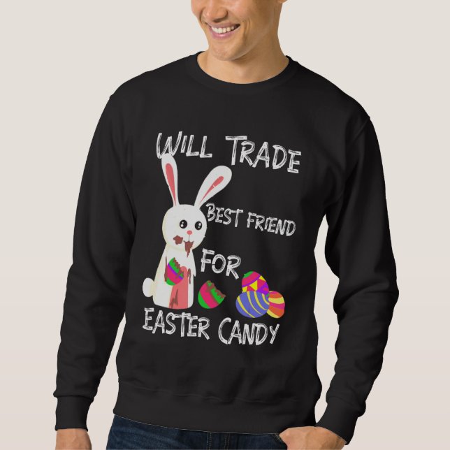 Sudadera Los Huevos De Chocolate Comen Conejito Serán El Me (Anverso)