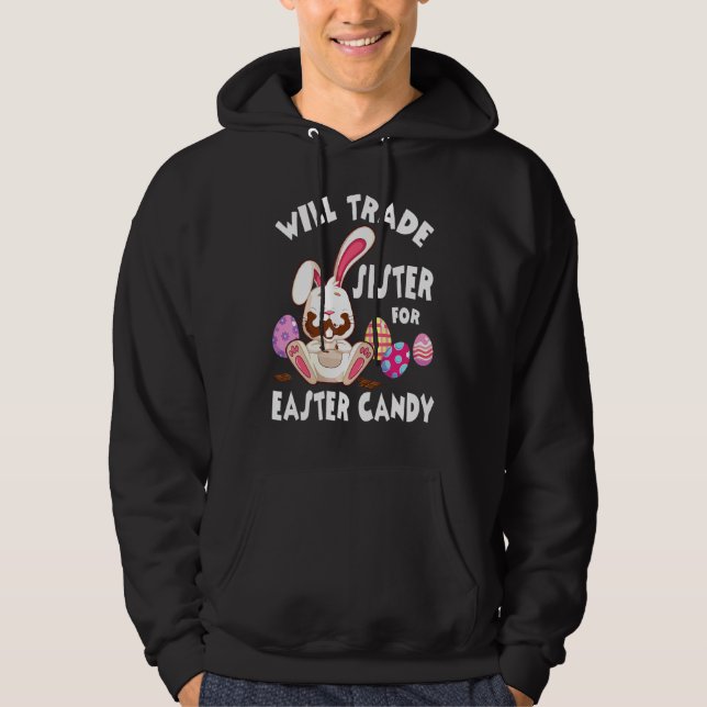Sudadera Los Huevos De Chocolate De Bunny Comen A La Herman (Anverso)