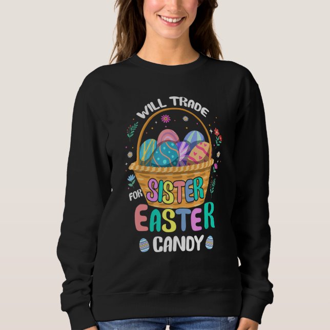 Sudadera Los Huevos De Chocolate De Bunny Comen A La Herman (Anverso)
