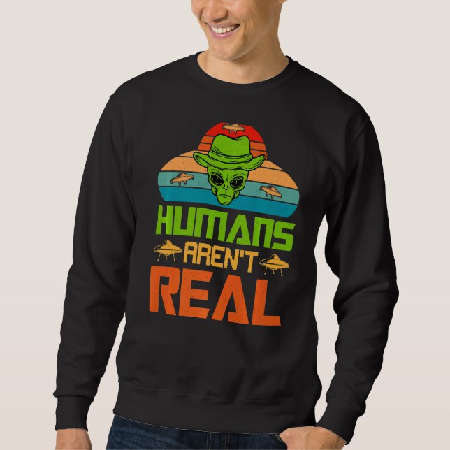 Sudadera Los humanos no son verdaderos locos (Anverso)