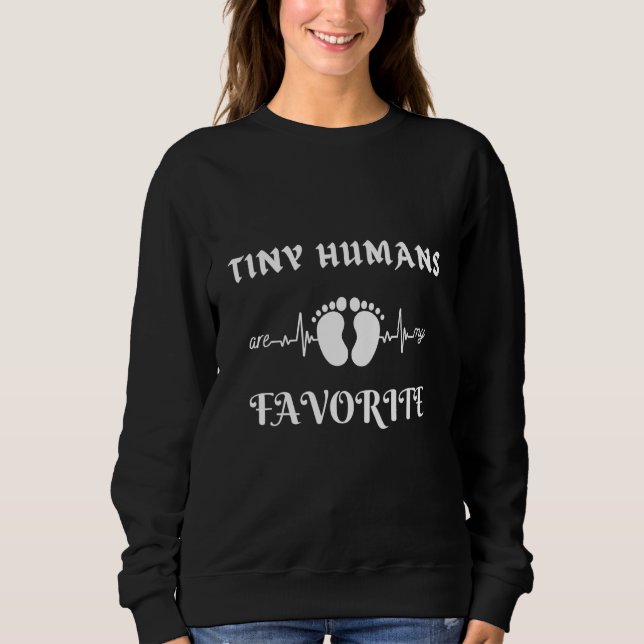 Sudadera Los humanos pequeños son mis seres humanos favorit (Anverso)