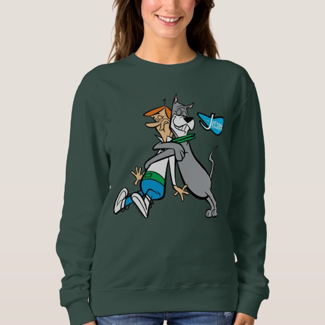 Sudadera Los Jetsons | George y Astro Hug (Anverso)