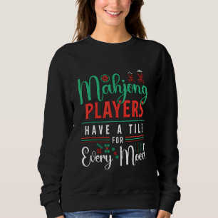 Sudadera Los Jugadores De Mahjong Tienen Un Baldosa Para Ca