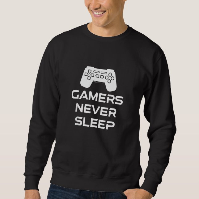 Sudadera Los jugadores nunca duermen (Anverso)