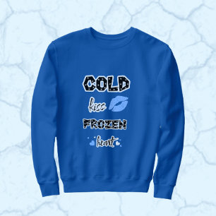 Sudadera Los labios azules y los corazones