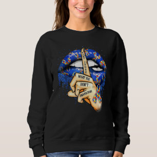 Sudadera Los labios de autismo no juzgan lo que no entiende