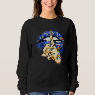 Sudadera Los labios de autismo no juzgan lo que no entiende