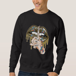 Sudadera Los labios de autismo no juzgan lo que no entiende