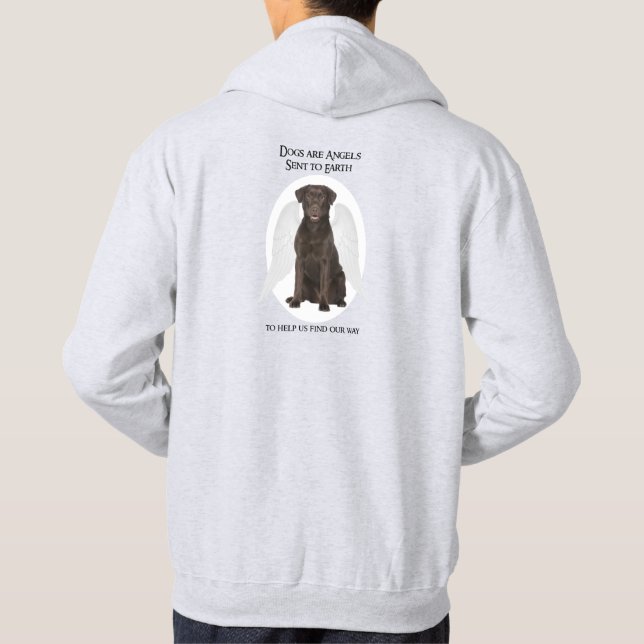 Sudadera Los Laboratorios de chocolate son Angels Hoodie (Reverso)