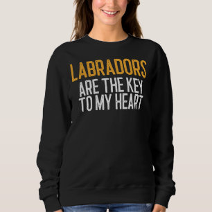 Sudadera Los labradores son la clave de mi perro cardíaco