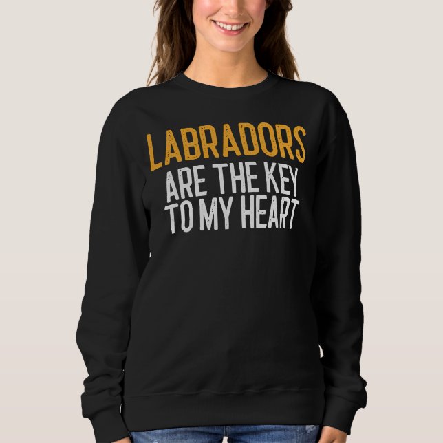 Sudadera Los labradores son la clave de mi perro cardíaco (Anverso)