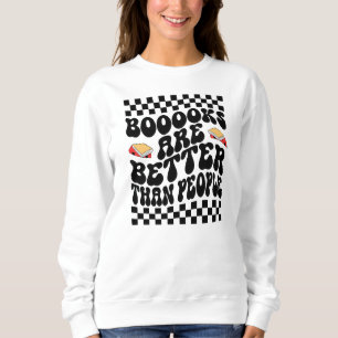 Sudadera "Los libros son mejores que las personas" divertid