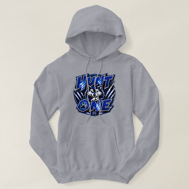 Sudadera Los Lobos Cazan Como Uno (Diseño del anverso)