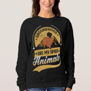 Sudadera Los macizos son mi espíritu animales marmot
