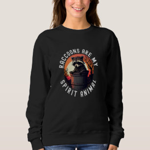 Sudadera Los mapaches son mi espíritu raccoon animal 1