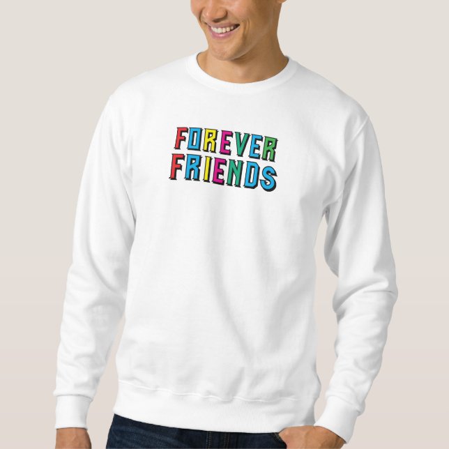 Sudadera Los mejores amigos para siempre de la amistad herm (Anverso)