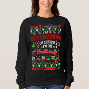 Sudadera Los Mejores Navidades Feo Dulce Para Veterinarios