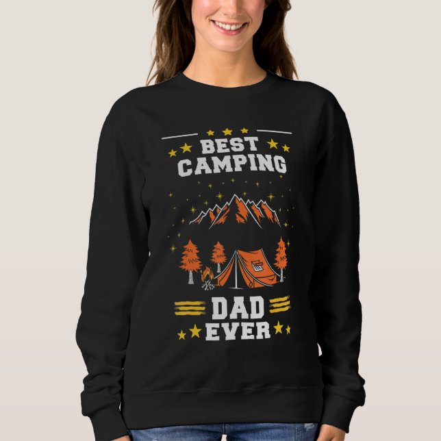 Sudadera Los mejores padres de campamento de mi padre que a (Anverso)