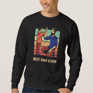Sudadera Los mejores papas retro del día del padre de los h