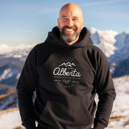 Sudadera Los montes de Alberta dicen que debo irme a lo osc