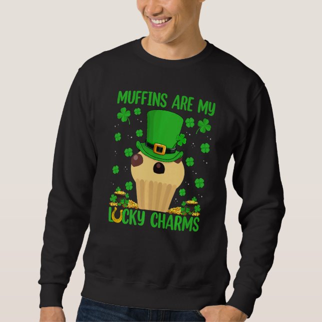 Sudadera Los Muffins Divertidos Son Mis Encantos Afortunado (Anverso)