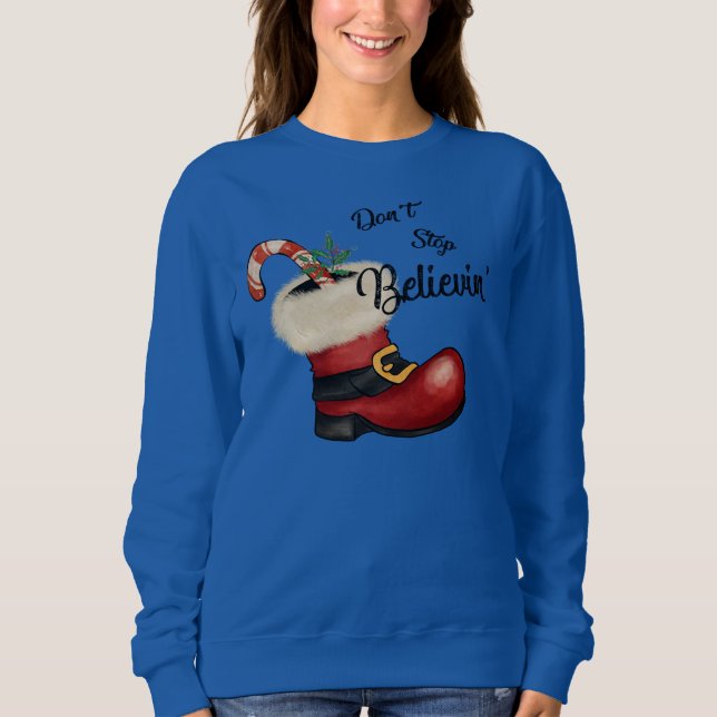 Sudadera Los Navidades Adorables no detienen a Believin' (Anverso)