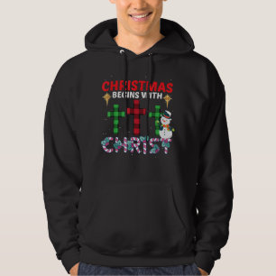 Sudadera Los navidades comienzan con Cristo Nieto Rel crist