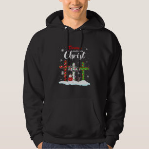 Sudadera Los navidades comienzan con el Cristo de los hombr