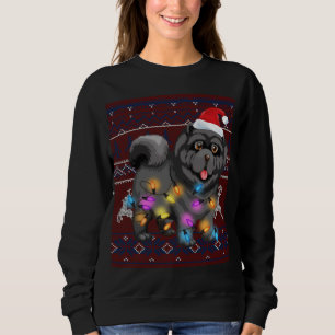Sudadera Los Navidades de la vaca cutánea iluminan la frent