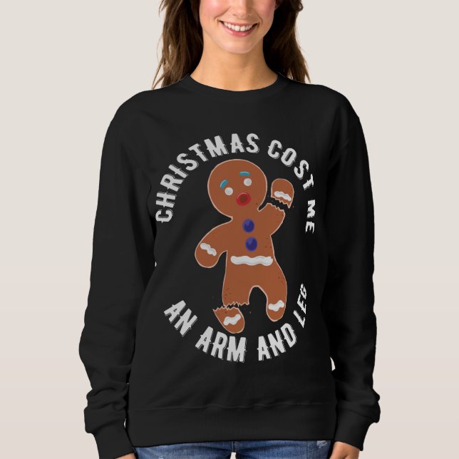 Sudadera Los Navidades de pan de jengibre me cuestan un bra (Anverso)
