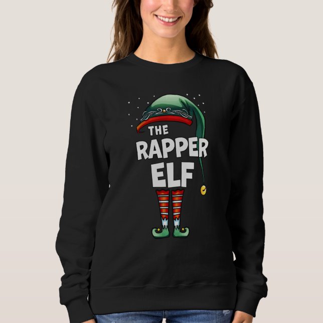 Sudadera Los Navidades del grupo familiar Rapper Elf Mateo  (Anverso)