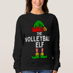 Sudadera Los Navidades graciosos del Elfo del Voleibol que