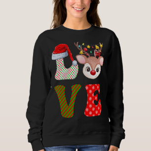 Sudadera Los Navidades más bonitos aman a los renos Navidad