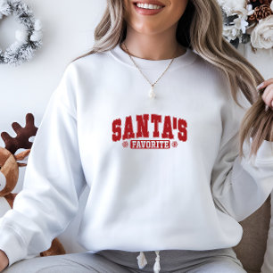 Sudadera Los Navidades modernos rojos la impresión favorita