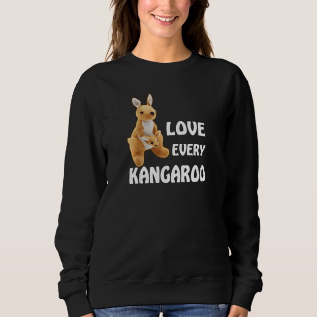 Sudadera Los niños adoran cada canguro (Anverso)