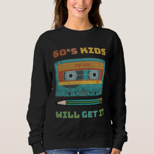 SUDADERA LOS NIÑOS DE LOS 60 LO ENTENDERÁN CINTA MUSICAL RE