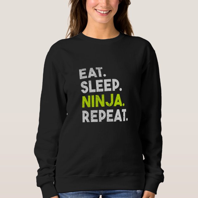 Sudadera Los niños duermen Ninja repiten Ninja (Anverso)