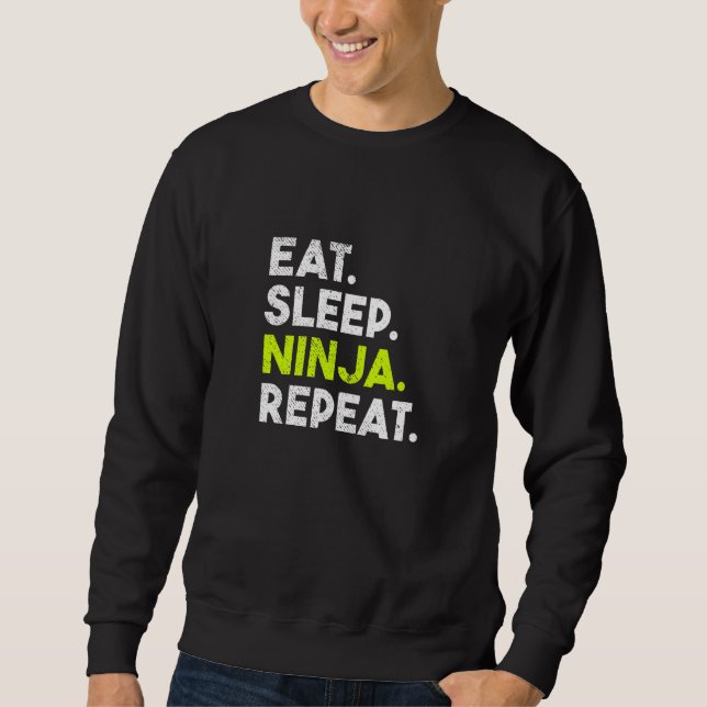 Sudadera Los niños duermen Ninja repiten Ninja (Anverso)