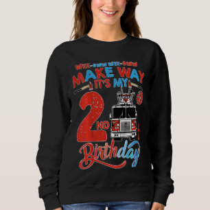 Sudadera Los niños hacen el camino, es mi segundo bombero d