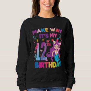 Sudadera Los niños hacen el camino, es mi sirena de 12 años