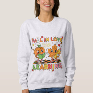 Sudadera Los Niños Maestros Retro Se Enamoran De Aprender