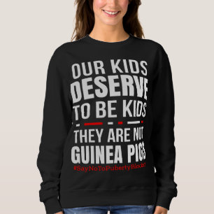 Sudadera Los niños merecen ser niños, no son cerdos de Guin